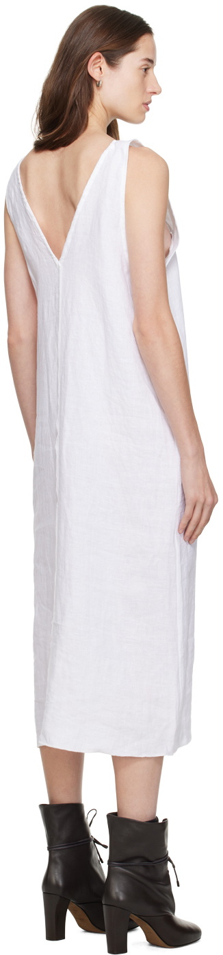 Deiji Studios White 'The Tie' Midi Dress