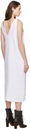Deiji Studios White 'The Tie' Midi Dress