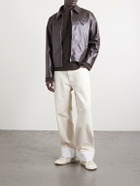 Bottega Veneta - Leather Blouson Jacket - Brown