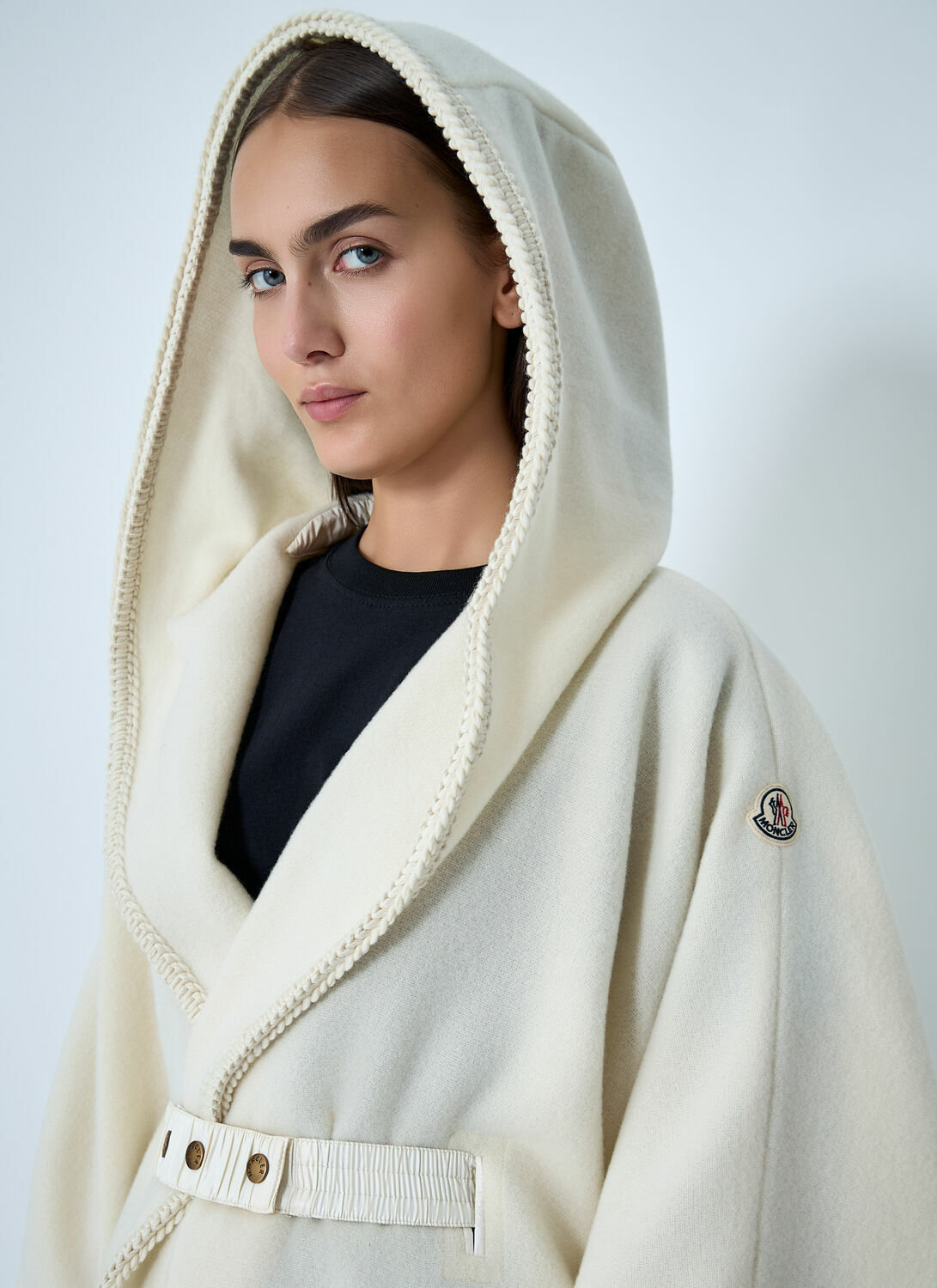 Moncler Belted Fringe Cape