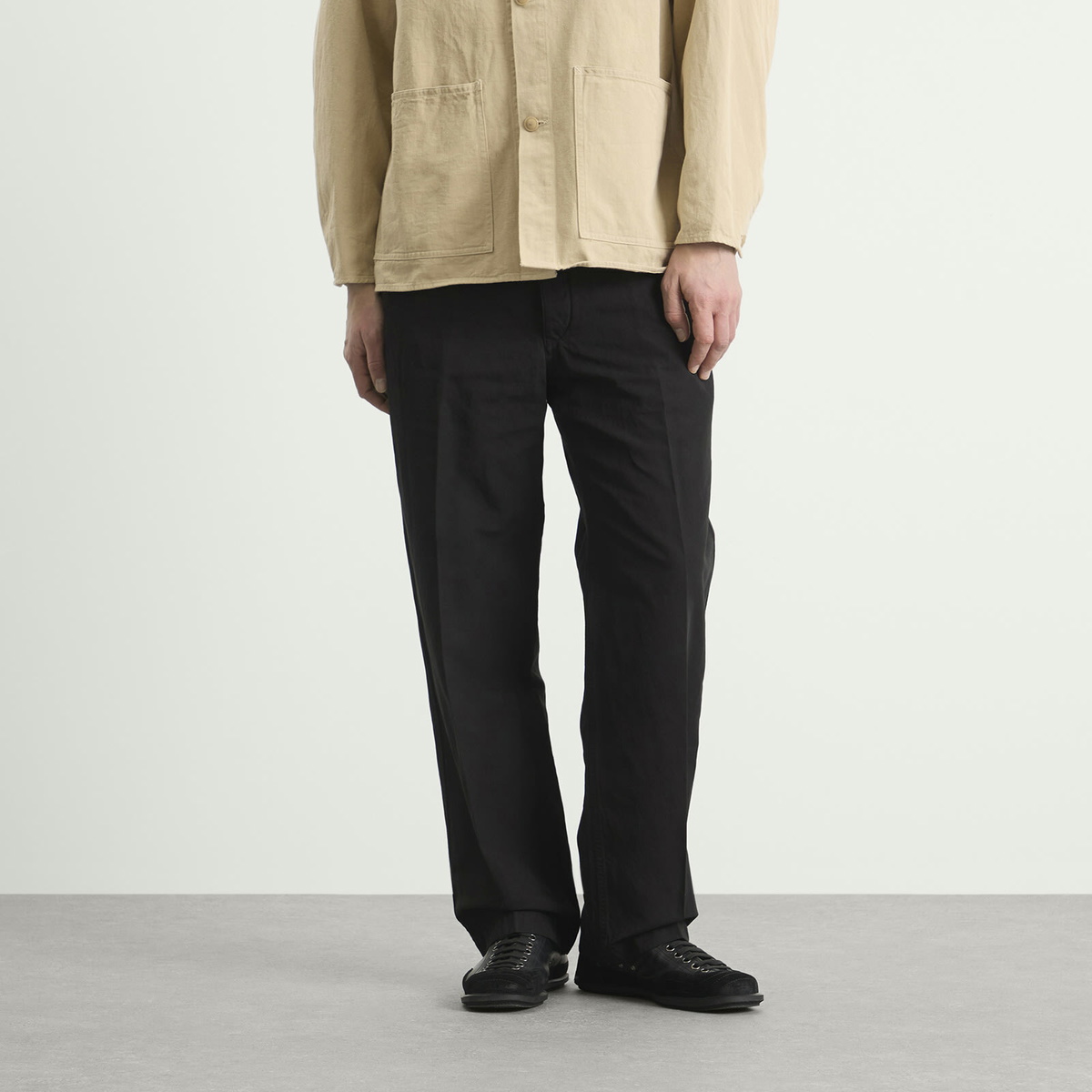 Kaptain Sunshine Men's Gaba. Buckleback Work Trousers in Black
