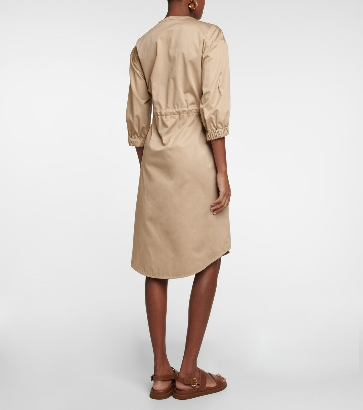 VIP【送料関税込】MAX MARA COTTON MIDI SHIRTDRESS Max Mara Eulalia cotton-blend midi shirt dress Max Mara