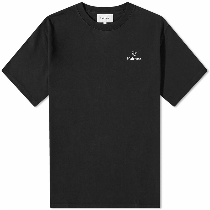 Photo: Palmes Men's Allan Chest Logo T-Shirt in Black