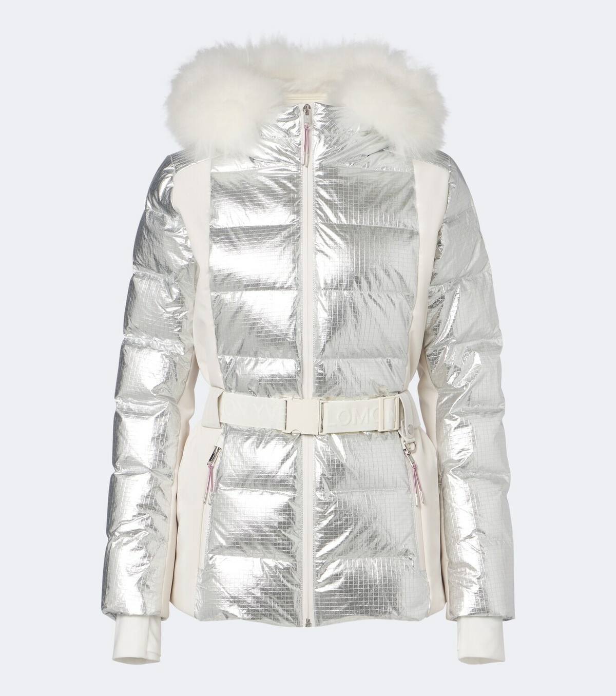 Yves Salomon Belted shearling-trimmed ski jacket