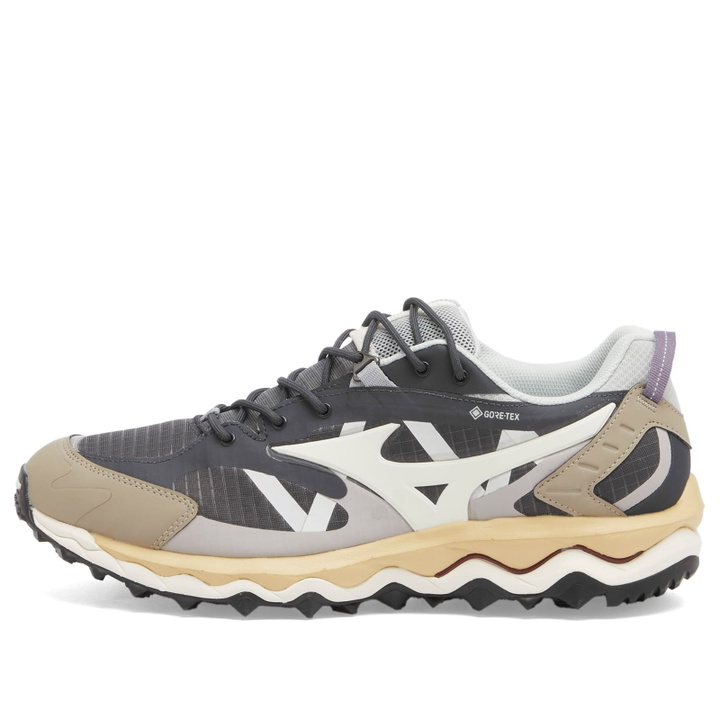 Photo: Mizuno Wave Mujin TL GTX Sneakers in Ebony/Pristine/Vintage Khaki