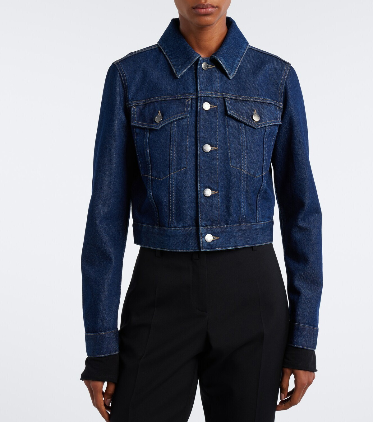 Calvin Klein Collection Karine cropped denim jacket