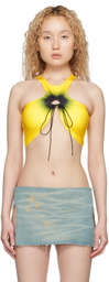 FAL-ASH Yellow Cutout Tank Top