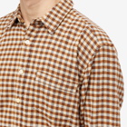 Foret Men's Alaska Check Shirt in Brown