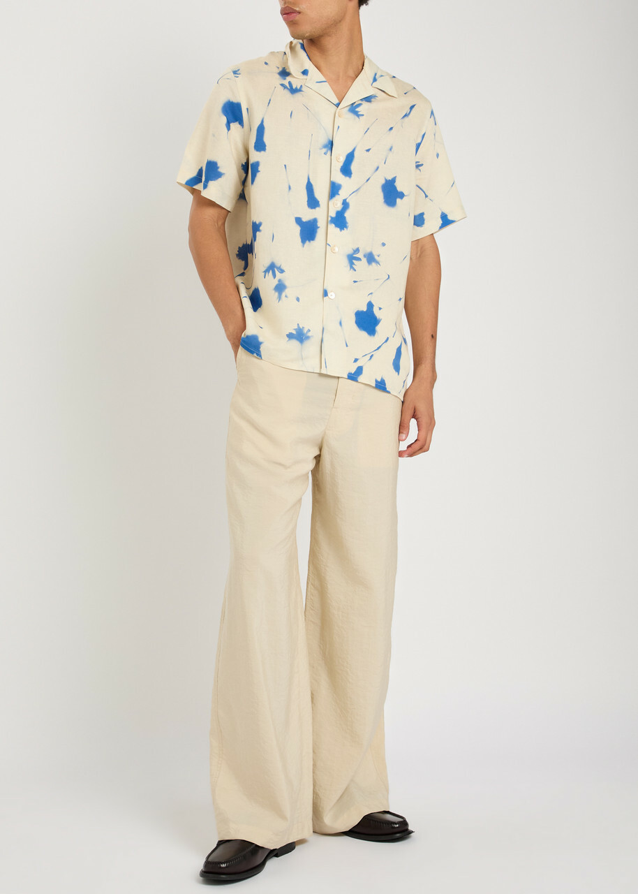 PS Paul Smith Printed Woven Shirt White