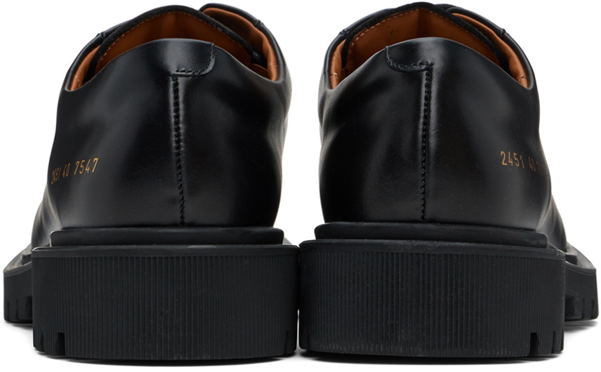Common Projects Black Chunky Derbys
