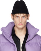 AURALEE Black Baby Cashmere Knit Beanie