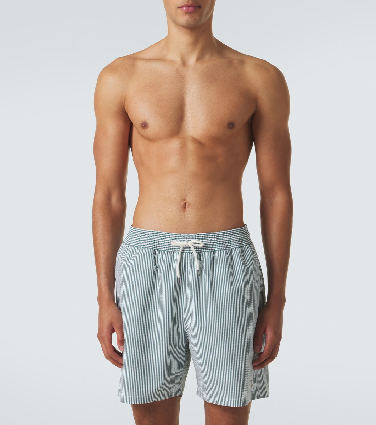 Polo Ralph Lauren Traveler striped seersucker swim trunks