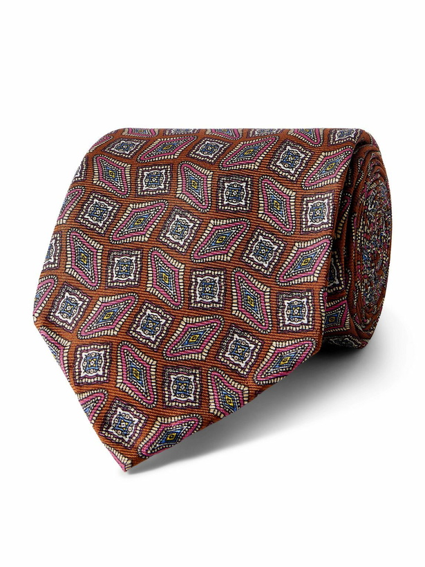 Photo: De Petrillo - 8cm Printed Silk-Twill Tie