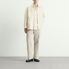 Auralee Men's Wool Cotton Linen Ox Work Jacket in Off White