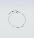 Saint Laurent - ID faux pearl bracelet