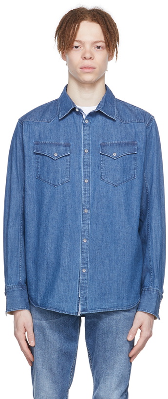 Photo: rag & bone Blue Cotton Shirt