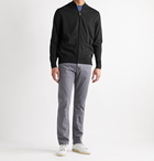 CANALI - Cotton Zip-Up Sweater - Black