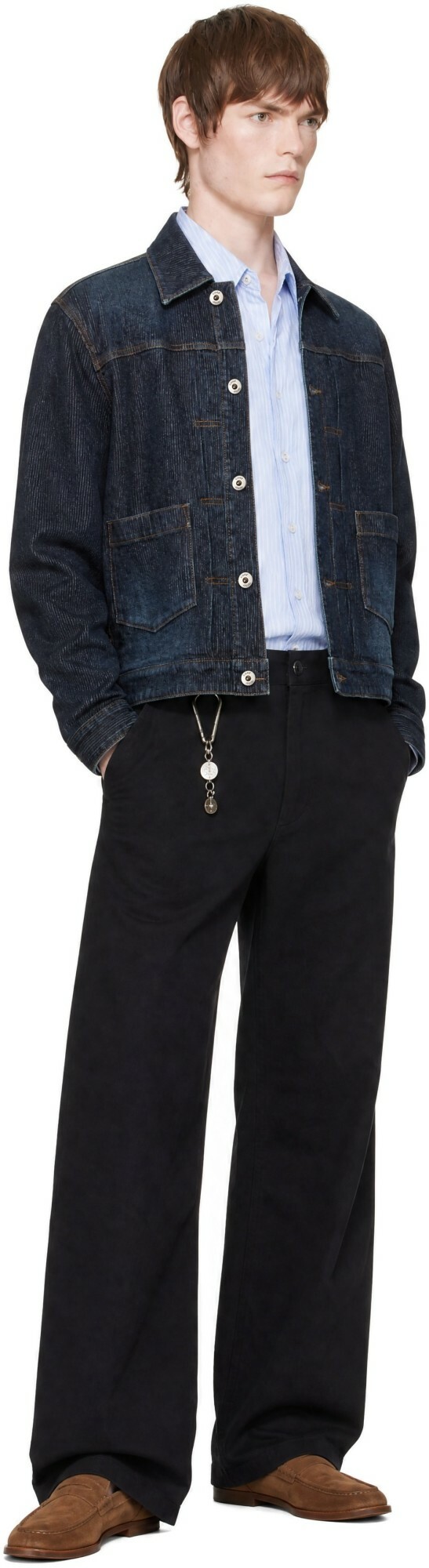 COOR Blue Type 2 Twill Washed Denim Trucker Jacket
