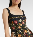 Agua by Agua Bendita Alcaparra floral cotton midi dress
