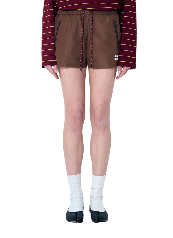 Photo: Miu Miu Tec Canvas Shorts