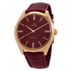 Omega 125th Anniversary Edition De Ville Tresor Automatic Red Dial Watch 435.53.40.21.11.001