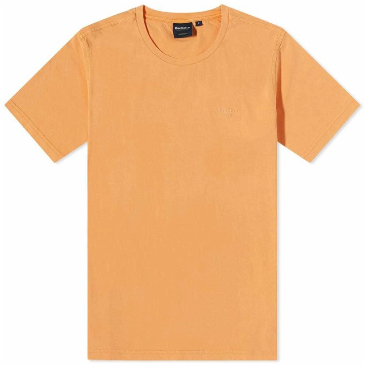 Photo: Barbour Men's Garment Dyed T-Shirt in Coral Sands