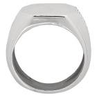 Emanuele Bicocchi Silver Plain Signet Ring