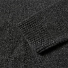 Organic Basics Men's Recycled Wool Crew Knit in Charcoal Melange
