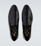 Saint Laurent Alain convertible leather loafers