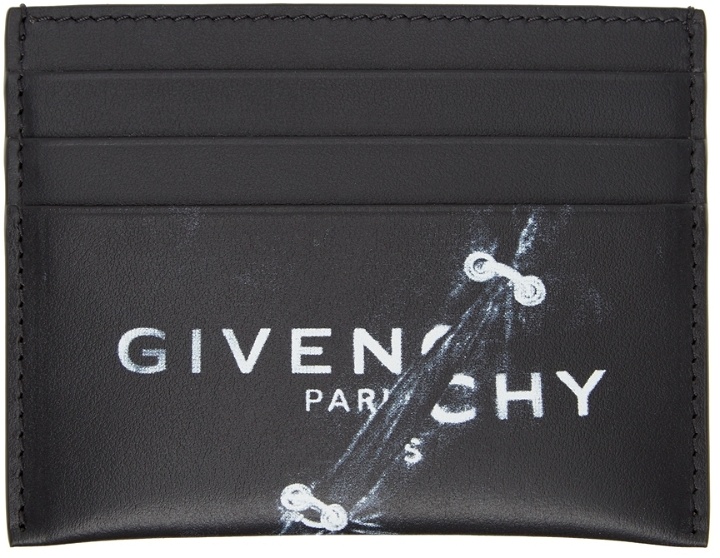 Photo: Givenchy Black Trompe L'oeil Card Holder