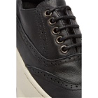 D.Gnak by Kang.D Black and White Curved Wingtip Sneakers