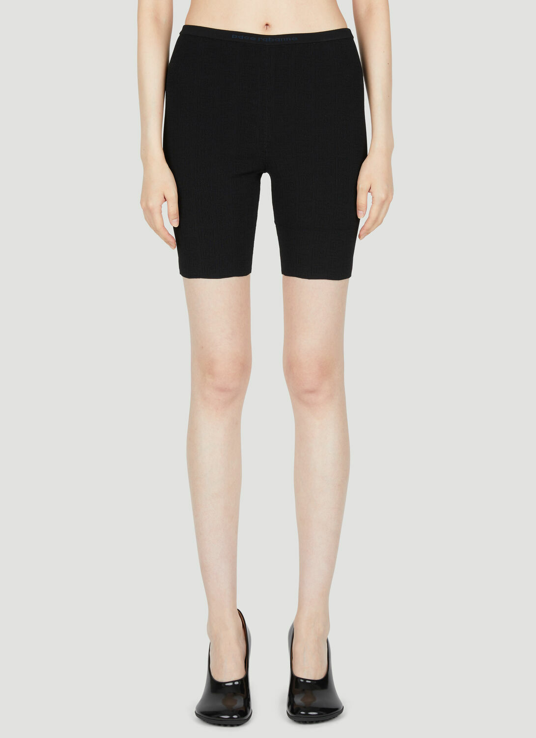 Rabanne Embroidered Logo Cycling Shorts