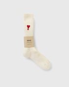 Ami Paris Three Pack Ami De Coeur Socks Beige - Mens - Socks