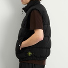 Stone Island Men's Nylon Metal EcoNyl Down Vest in Black