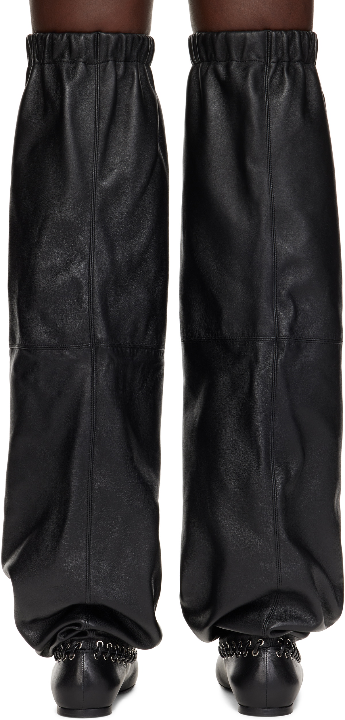 ALL-IN Black Level Flat Thigh High Tall Boots