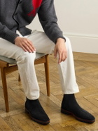 Christian Louboutin - Alpinosol Suede Chelsea Boots - Black