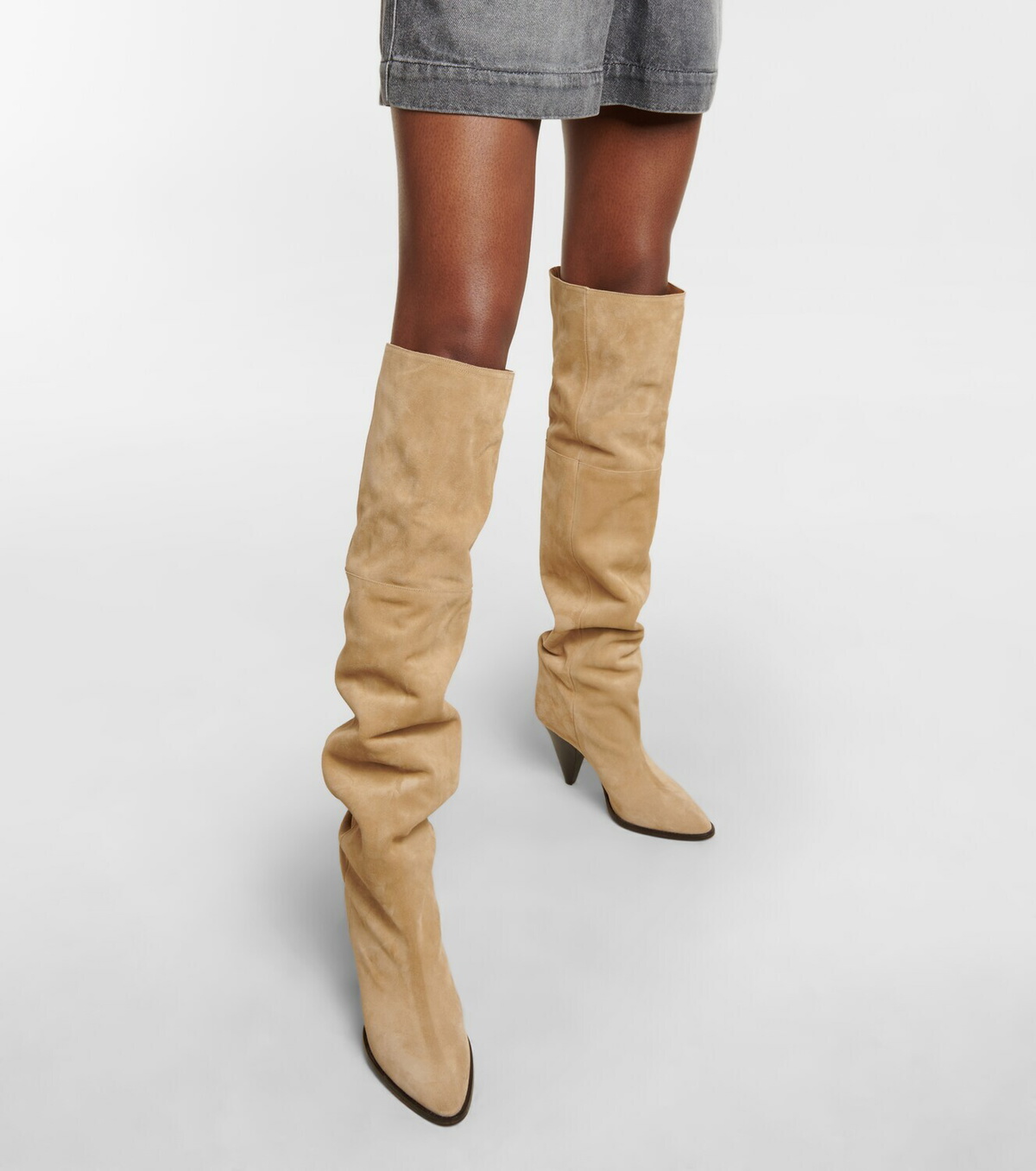 Isabel Marant Riria suede over-the-knee boots