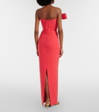 Rachel Gilbert Rydell off-shoulder gown