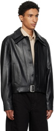 Cawley Black Rafe Leather Jacket