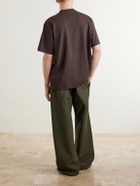 A.PRESSE - Heavy Weight Cotton-Jersey T-Shirt - Brown