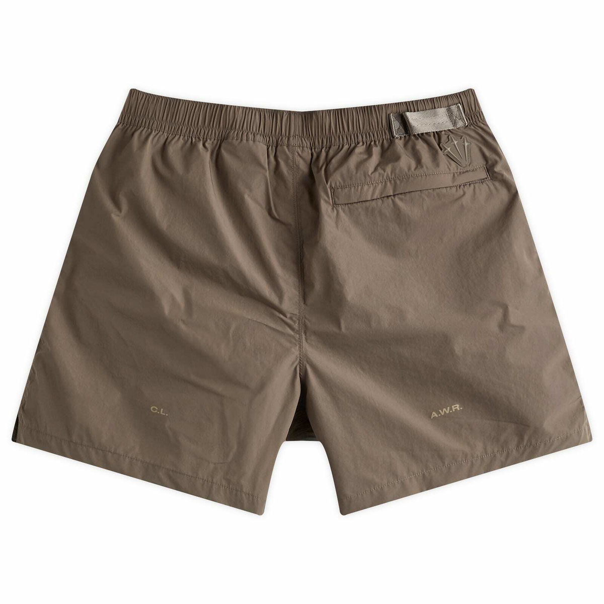Nike Nocta Cardinal Stock Woven Short in Olive Grey/Moon Fossil Nike