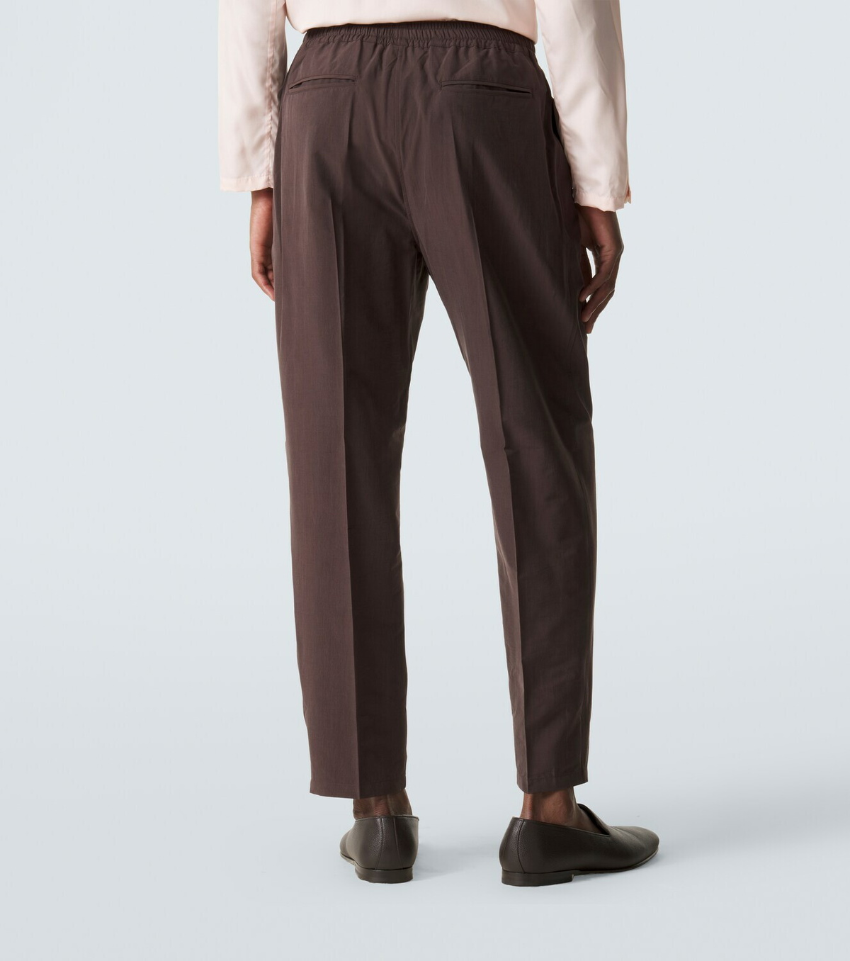 Umit Benan Selly silk-blend straight pants