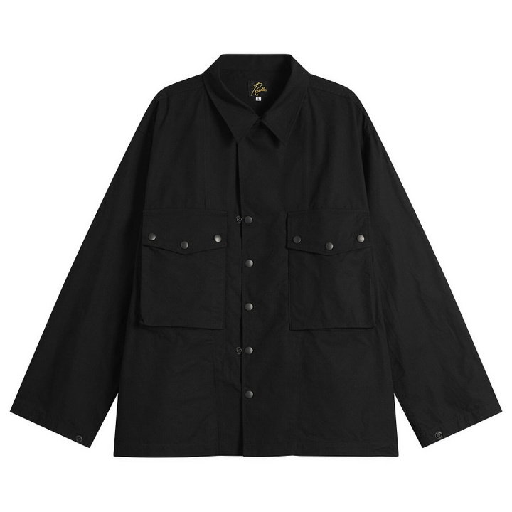 Photo: Needles Men's Cotton Ripstop Field Jacket in Black