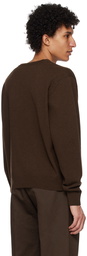 LEMAIRE Brown V-Neck Sweater