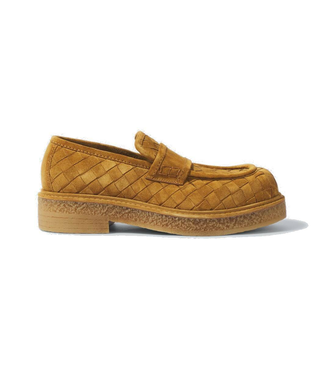 Bottega Veneta Haddock Intrecciato suede loafers Bottega Veneta
