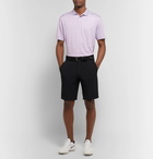 Nike Golf - Vapor Logo-Embroidered Striped Stretch Dri-FIT Golf Polo Shirt - Lilac