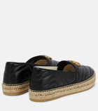 Gucci - Double G leather espadrilles