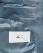 Mr P. - Slim-Fit Shawl-Collar Cotton-Velvet Tuxedo Jacket - Blue
