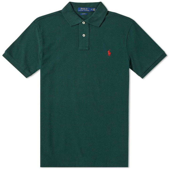 Photo: Polo Ralph Lauren Slim Fit Polo Green