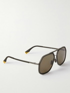 Fendi - Aviator-Style Resin and Gold-Tone Sunglasses